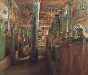 Harriet Backer Uvdal Stave Church (nn02) oil painting